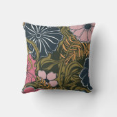 Elegante retro kleurrijke lentebloemen #11 kussen (Achterkant)