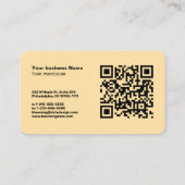  elegante retro – modern visitekaartje (Achterkant)