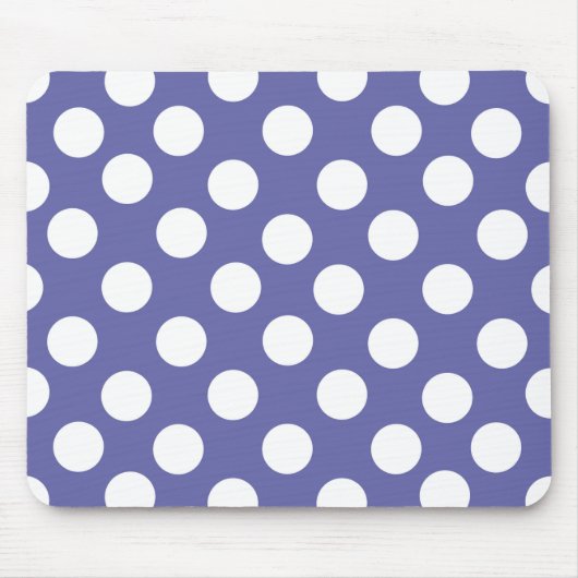 Elegante retro paarse witte stippen muismat (Voorkant)