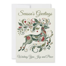 Elegante Retro Rendier Muntgroen Unieke Kerstmis