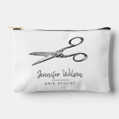 Elegante retro schaar - Minimale haarstylist Etui (Voorkant)