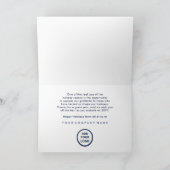 Elegante Retro Script Seizoensgroeten Feestdagen Kaart (Binnen)