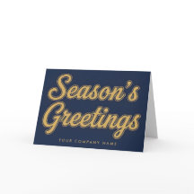 Elegante Retro Script Seizoensgroeten