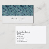 Elegante Retro Tealtiles Professionele BusinessCar Visitekaartje (Voorkant / Achterkant)