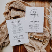 Elegante Retro Typografie Bruiloft Kaart