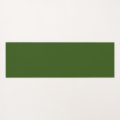 Elegante retro uil bos groen yogamat (Achterkant (horizontaal))