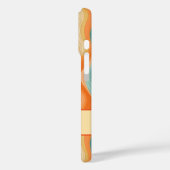 Elegante retro wavy verticale strepen Case-Mate iPhone case (Achterkant / Links)