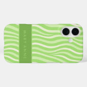 Elegante retro wavy verticale strepen Case-Mate iPhone case (Achterkant (horizontaal))