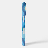 Elegante retro wavy verticale strepen Case-Mate iPhone case (Achterkant / Rechts)
