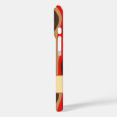 Elegante retro wavy verticale strepen Case-Mate iPhone case (Achterkant / Links)