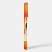 Elegante retro wavy verticale strepen Case-Mate iPhone case (Achterkant / Rechts)