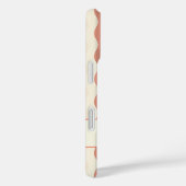 Elegante retro wavy verticale strepen Case-Mate iPhone case (Achterkant / Rechts)