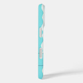 Elegante retro wavy verticale strepen Case-Mate iPhone case (Achterkant / Rechts)