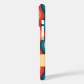 Elegante retro wavy verticale strepen Case-Mate iPhone case (Achterkant / Links)