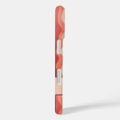 Elegante retro wavy verticale strepen Case-Mate iPhone case (Achterkant / Rechts)