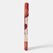 Elegante retro wavy verticale strepen Case-Mate iPhone case (Achterkant / Rechts)