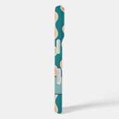 Elegante retro wavy verticale strepen Case-Mate iPhone case (Achterkant / Rechts)