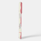 Elegante retro wavy verticale strepen Case-Mate iPhone case (Achterkant / Rechts)