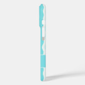 Elegante retro wavy verticale strepen Case-Mate iPhone case (Achterkant / Links)