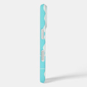 Elegante retro wavy verticale strepen Case-Mate iPhone case (Achterkant / Rechts)