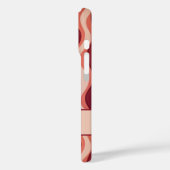 Elegante retro wavy verticale strepen Case-Mate iPhone case (Achterkant / Links)