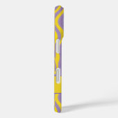 Elegante retro wavy verticale strepen Case-Mate iPhone case (Achterkant / Rechts)