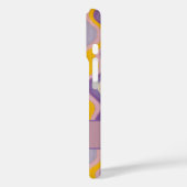 Elegante retro wavy verticale strepen Case-Mate iPhone case (Achterkant / Links)