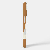 Elegante retro wavy verticale strepen Case-Mate iPhone case (Achterkant / Rechts)