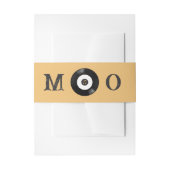 Elegante Retro Zwart-Wit Vinyl Record Bruiloft Uitnodigingen Wikkel (Voorkant Voorbeeld)