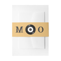 Elegante Retro Zwarte en Witte Vinyl Huwelijksuitn