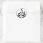 Elegante Return Label Adres Sticker met Monogram (Tas)