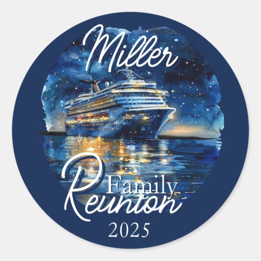 Elegante reünie van cruiseschepen rond de Sticker (Voorkant)