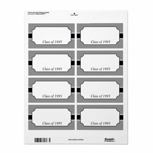 Elegante Reunion Naam Tag Labels (Full Sheet)