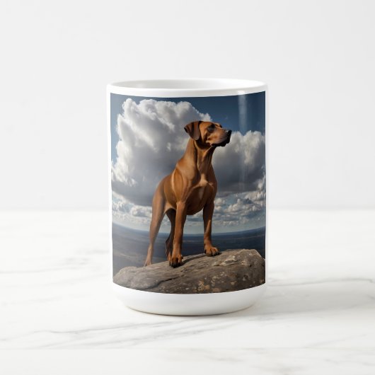 Elegante Rhodesian Ridgeback Coffee Mok (Center)