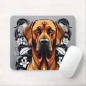 Elegante Rhodesian Ridgeback hond Muismat (Met muis)