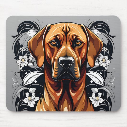 Elegante Rhodesian Ridgeback hond Muismat (Voorkant)