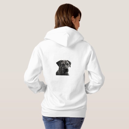 Elegante Rhodesian Ridgeback Hoodie (Achterkant volledig)