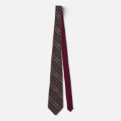 Elegante Rich DK Plaid Cranberry Blue Blauwgroen v Stropdas (Voorkant)