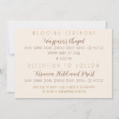 Elegante Rij van Roze Champagneglazen Kaart (Achterkant)