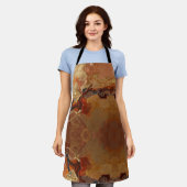 Elegante rijke koperen patina metaalgoud schort (Gedragen)