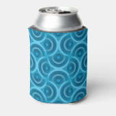 Elegante rimpelgolf, blauw. blikjeskoeler (Blikje Achterkant)