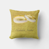 Elegante ringen Eenvoudige bruiloft Kussen (Voorkant)