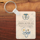Elegante RN Afstudeertribute Sleutelhanger (Voorkant)