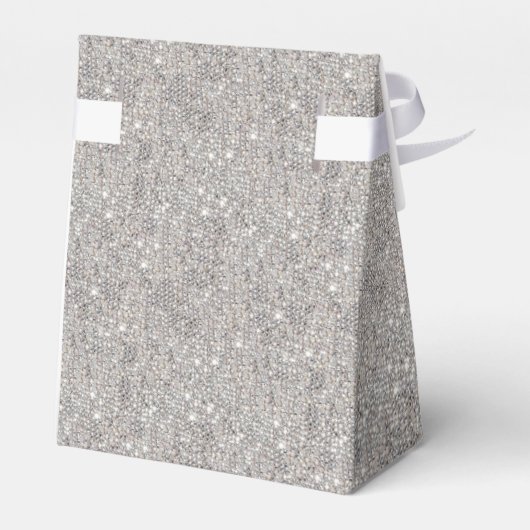 Elegante Robijnrode & Fonkelende Zilveren Ringen T Bedankdoosjes (Achterkant)