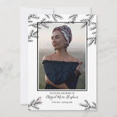 Elegante Robin Bird begrafenis Dank u rouw Bedankkaart (Voorkant)