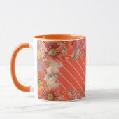 Elegante robuuste bloem mok (Links)