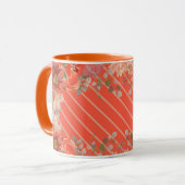 Elegante robuuste bloem mok (Voorkant links)