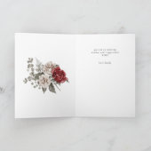 elegante robuuste roos fijne moedersdag kaart (Binnen)