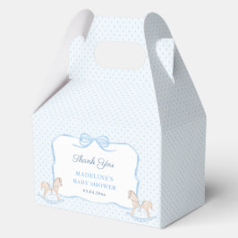 Elegante  Rocking Horse Baby Boy Shower Bedankdoosjes