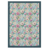 Elegante rococo bloemen  botanische patronen tafelkleed (Voorkant)